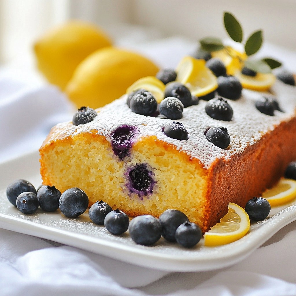 Lemon Blueberry Yogurt Loaf Kraftvoll und Einfach Rezept