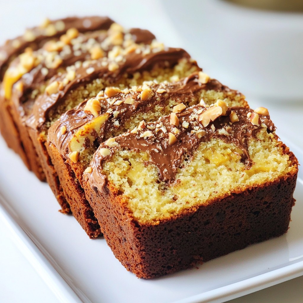Nutella Swirl Banana Bread Einfaches Rezept zum Genießen