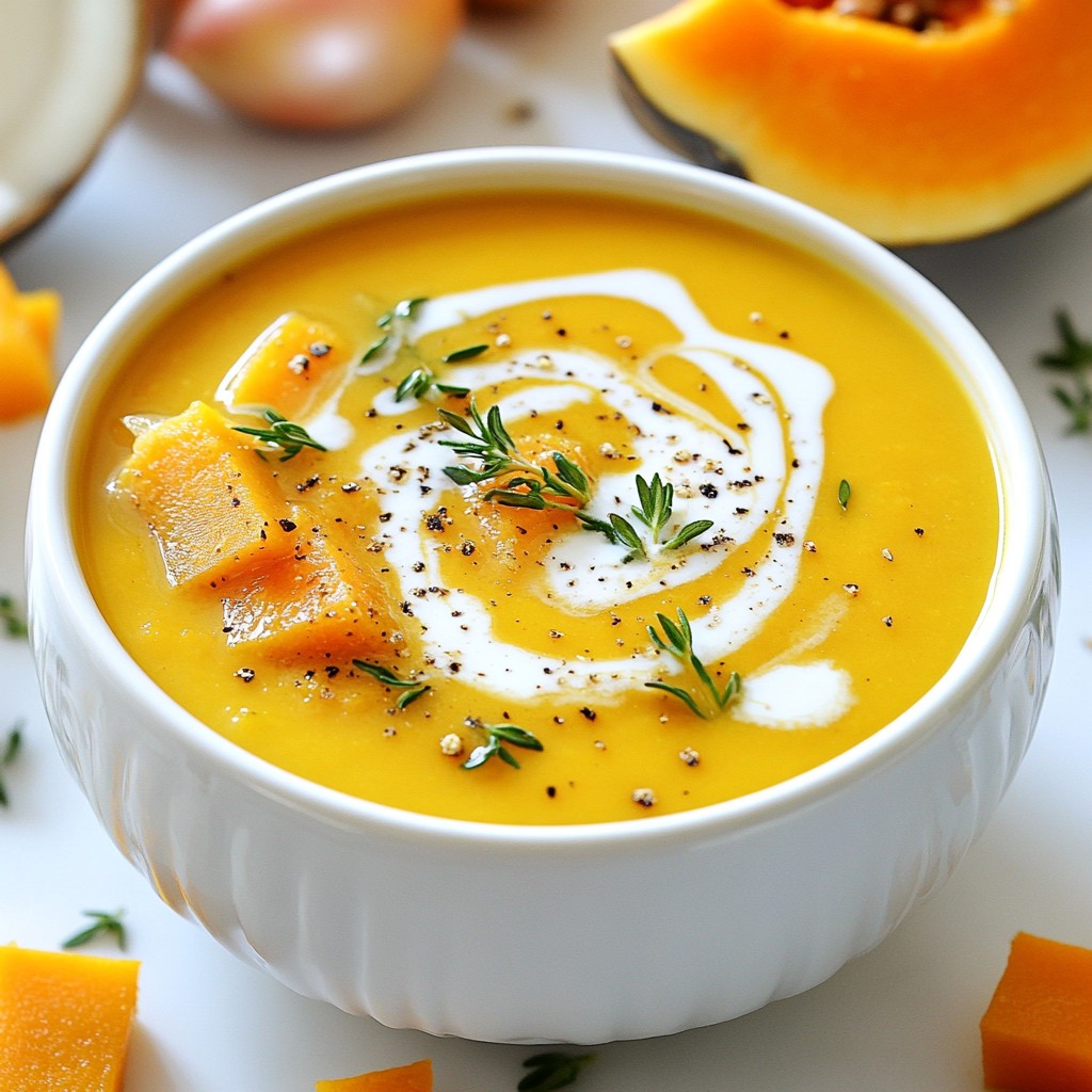 Velvety Slow Cooker Butternut Squash Soup Rezept