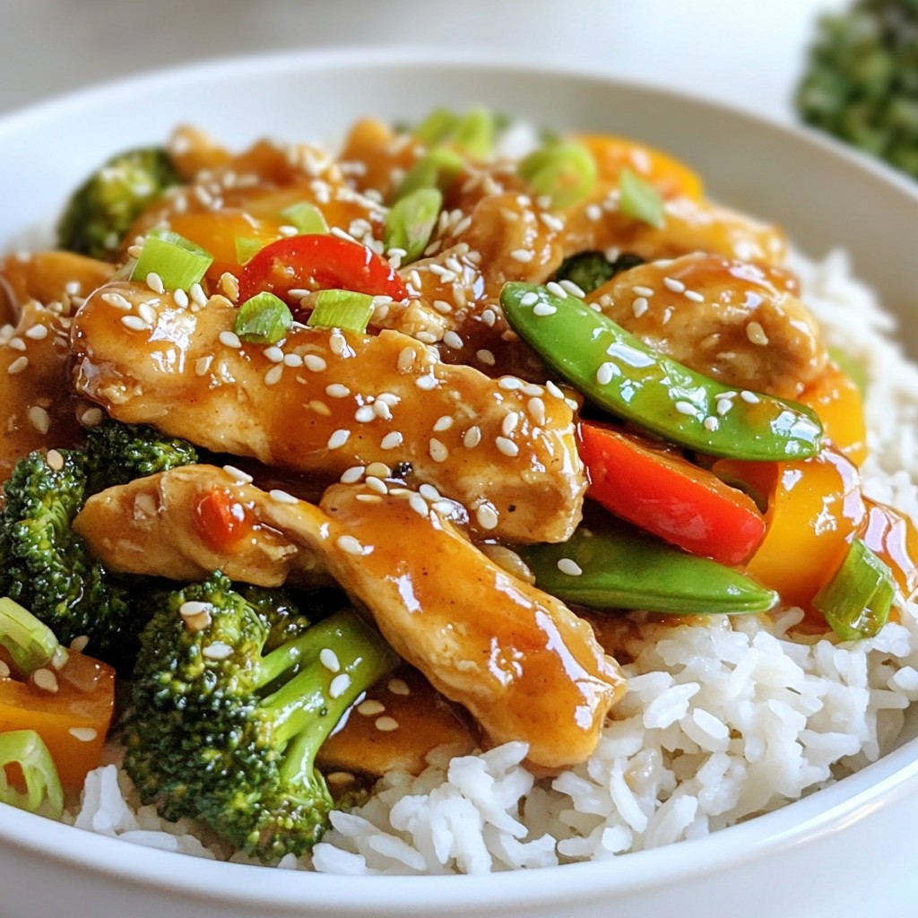 Orange Glazed Chicken Stir Fry Schnelles Genussrezept
