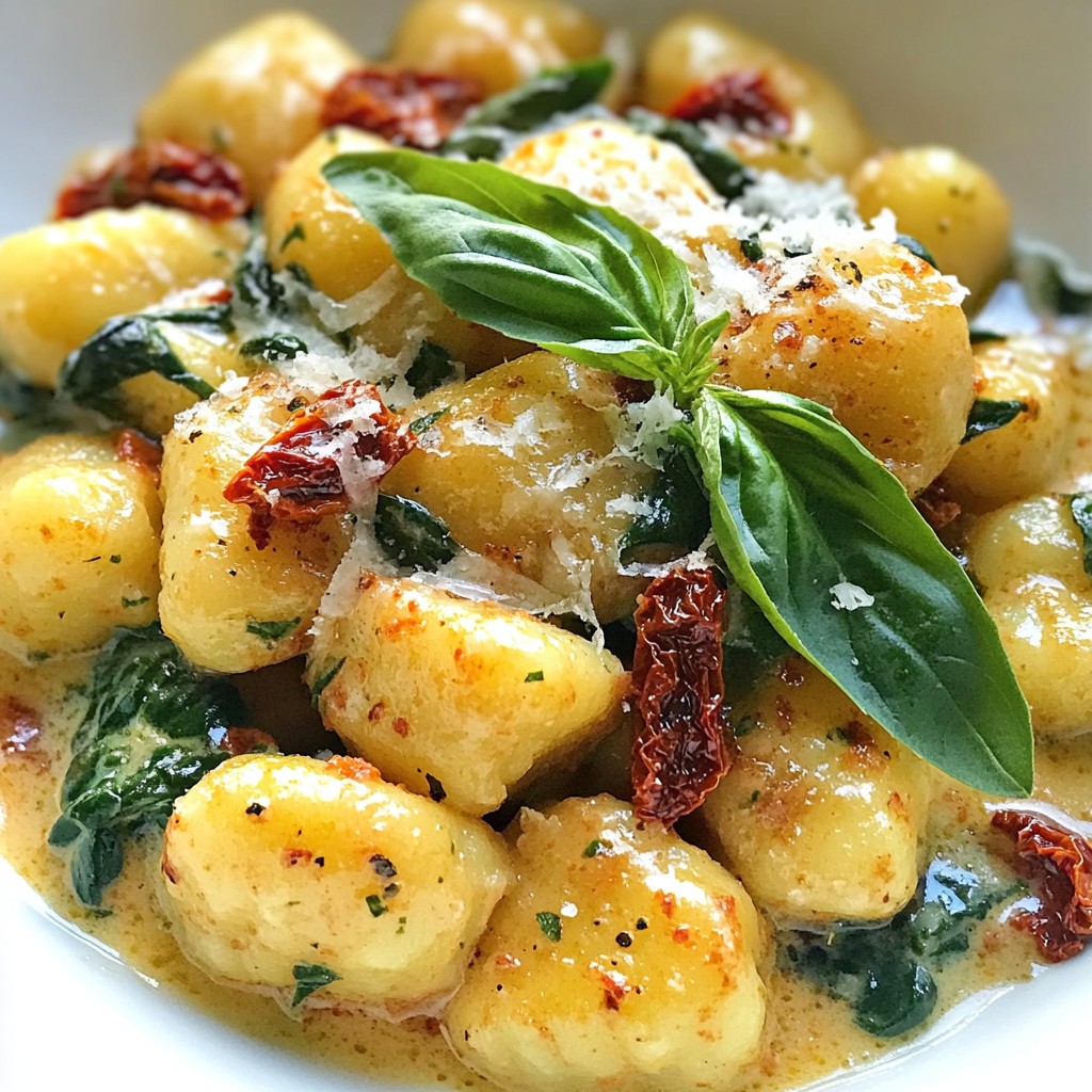 Creamy Sun Dried Tomato Gnocchi Einfaches Rezept