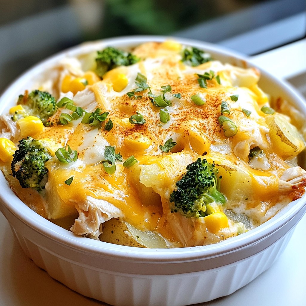 Loaded Chicken Ranch Casserole Schmackhafte Mahlzeit