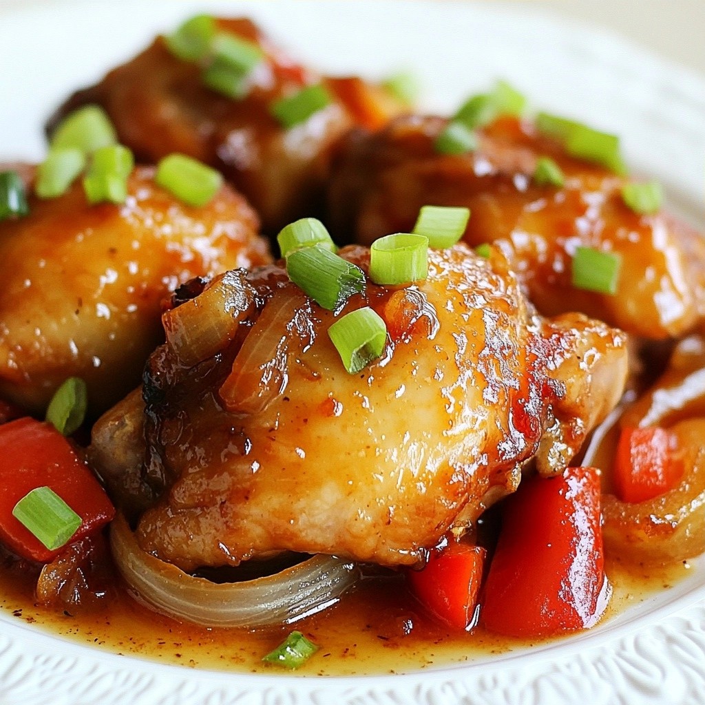 Slow Cooker Spicy Honey Ginger Chicken Köstliches Rezept