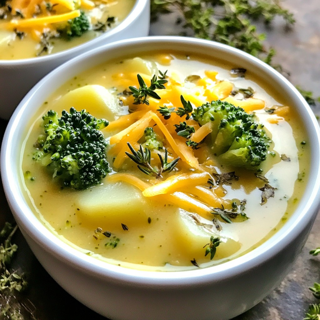 Creamy Slow Cooker Broccoli Potato Soup Einfach und Lecker