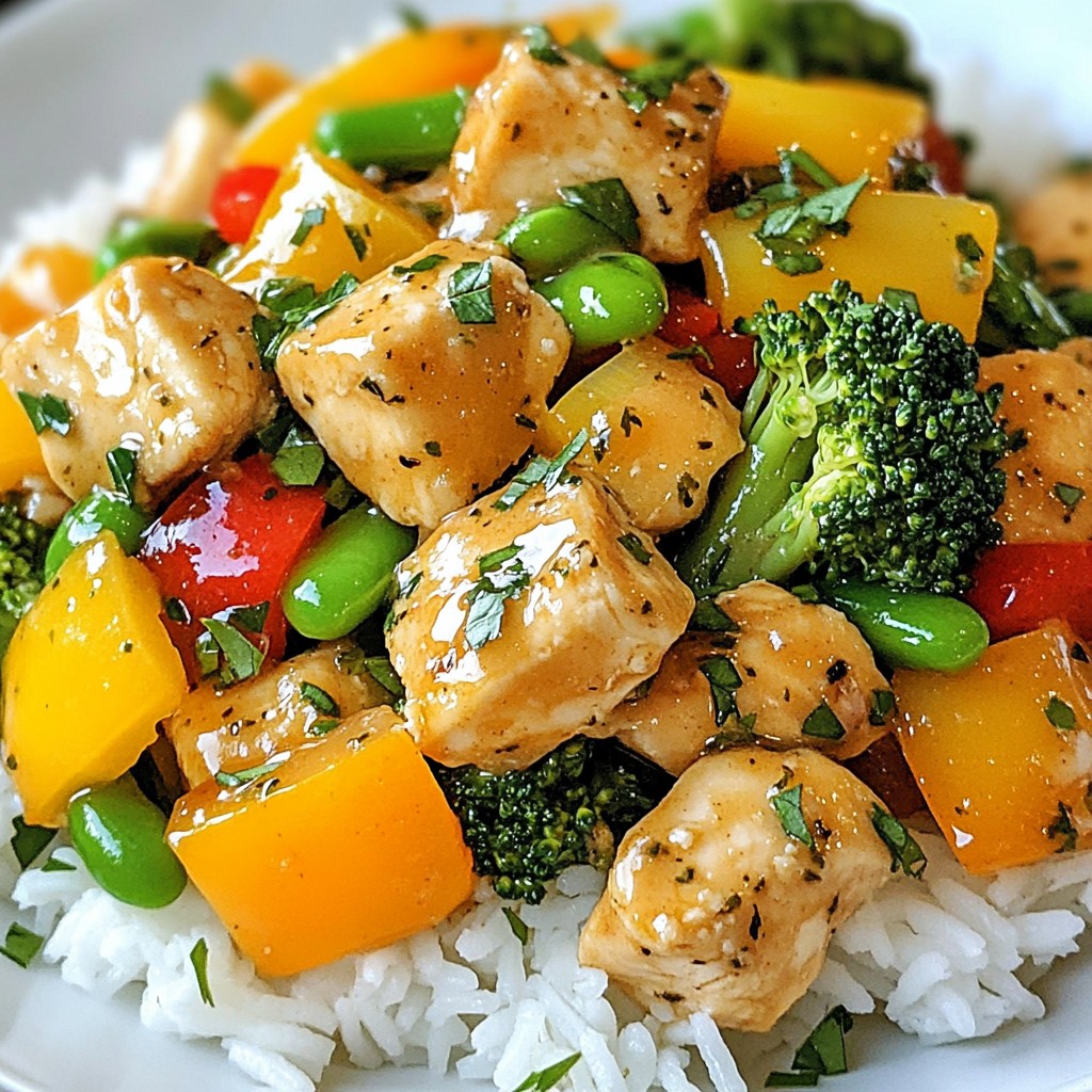 Slow Cooker Herb Garlic Chicken Stir Fry Rezept