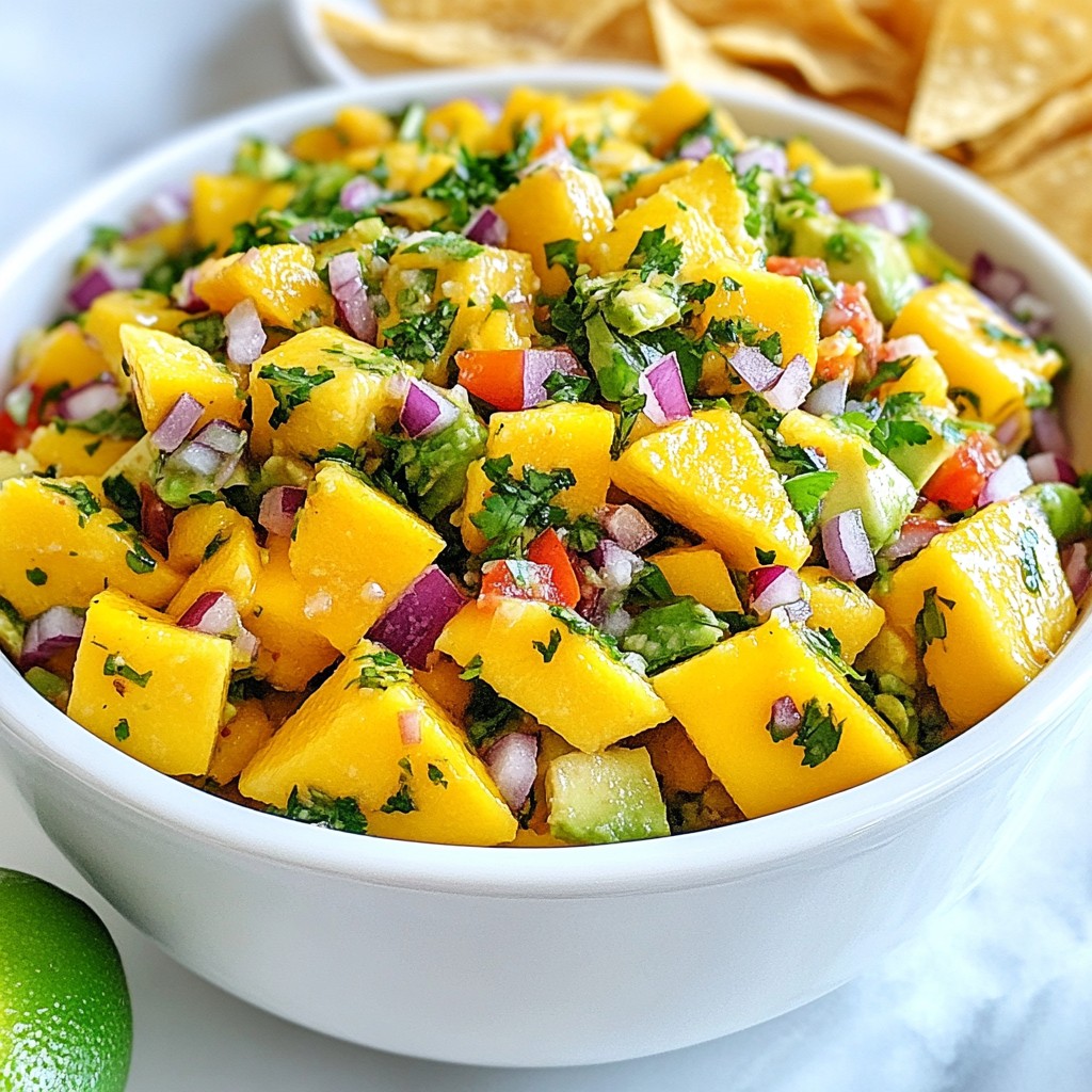 Mango Avocado Salsa Frisch und Einfach Zubereiten
