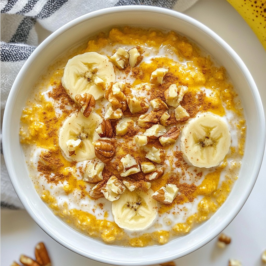 Kürbisgewürz Übernacht Haferflocken Einfach Zubereiten