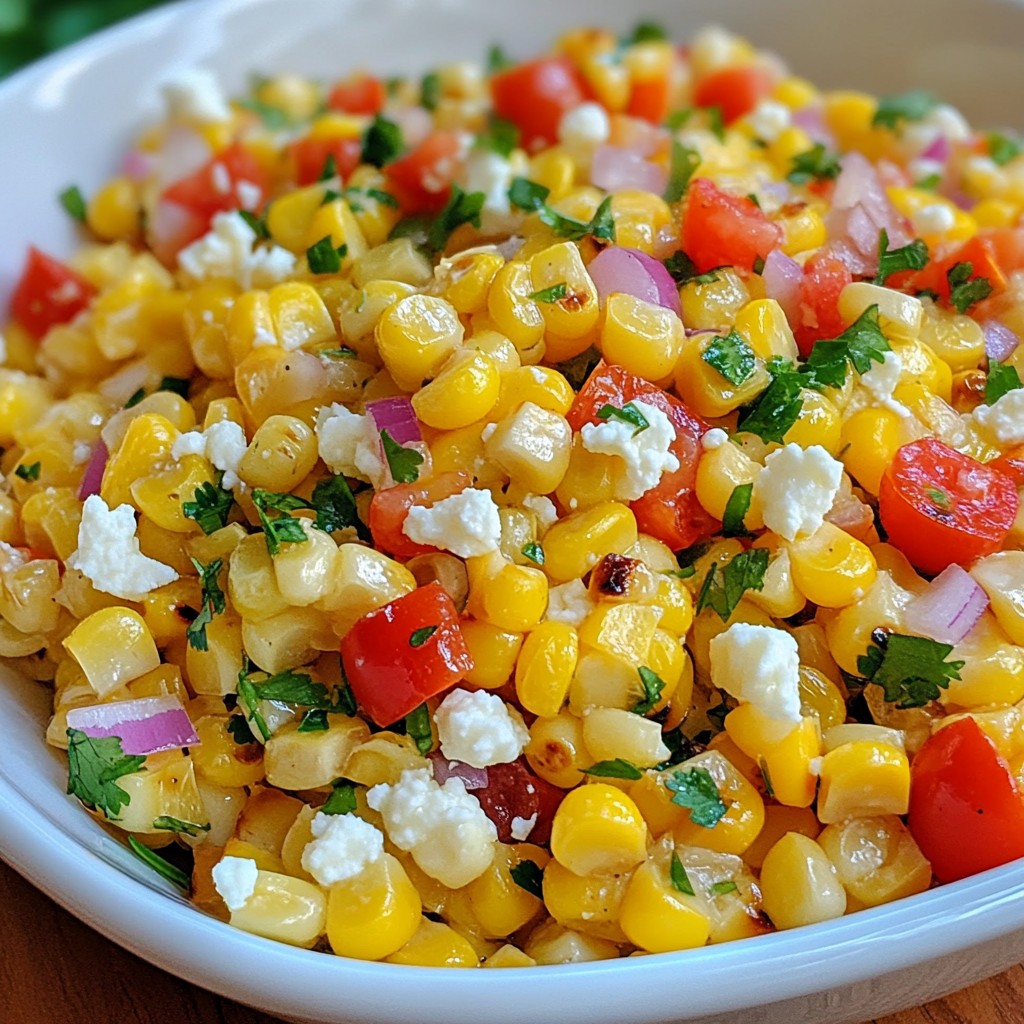 Chili Lime Grilled Corn Salad Frisch und Herzhaft