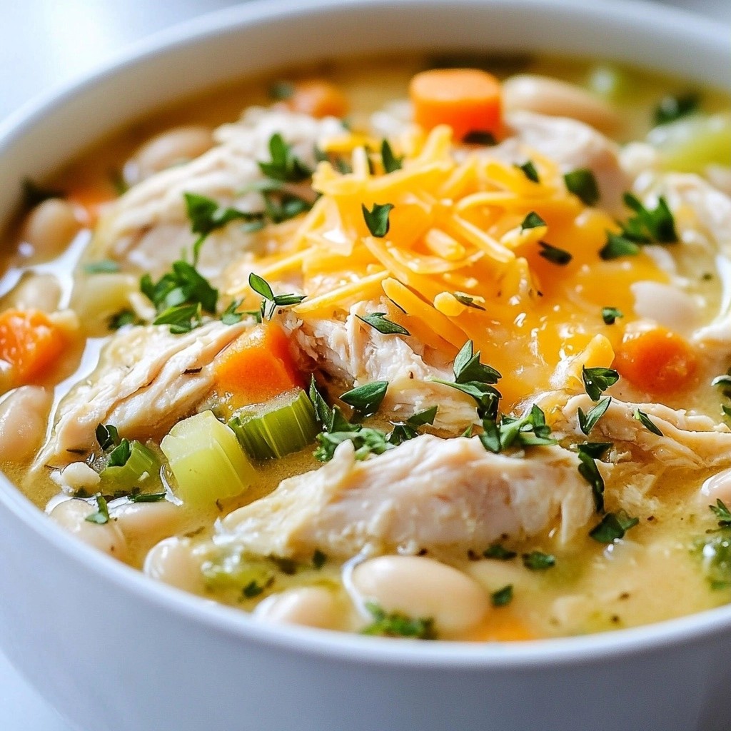 Rich Crockpot Chicken and White Bean Casserole Rezept
