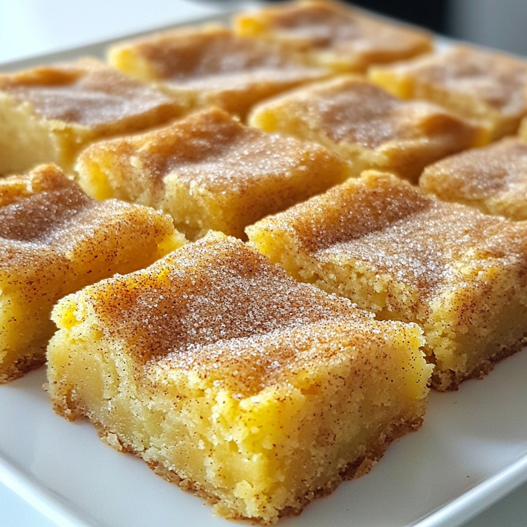 Snickerdoodle Blondie Bars Einfaches und leckeres Rezept