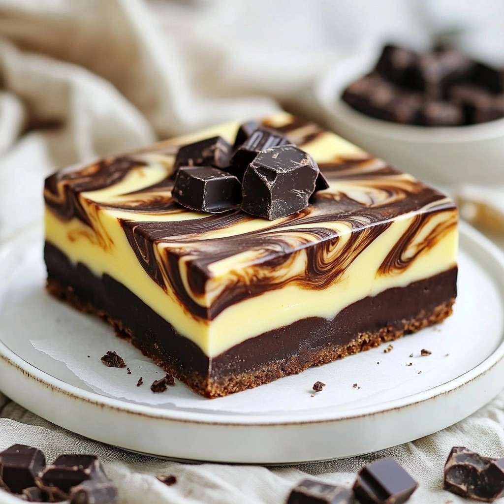 Marmor Schokoladenkuchen mit Mandelsplittern Genuss