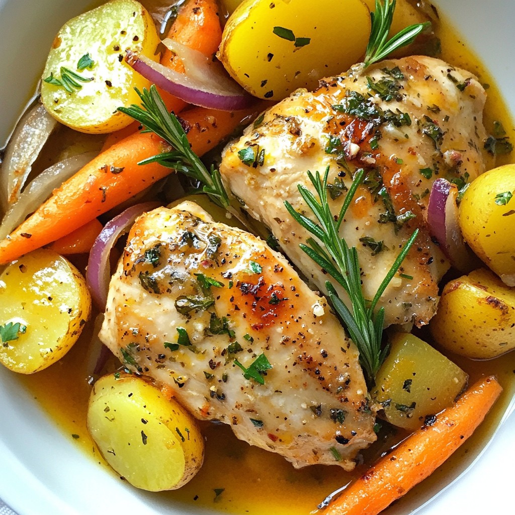 Savory Crockpot Herb Chicken and Vegetables Rezept