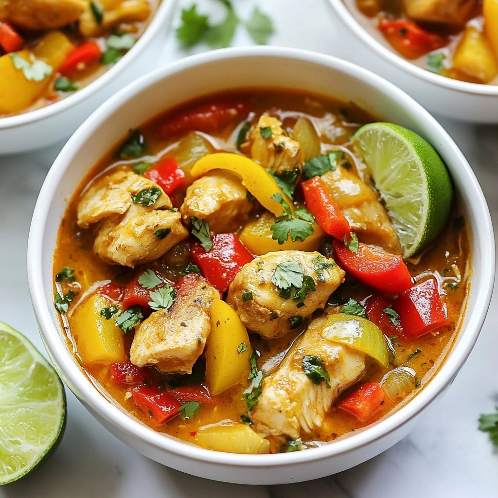 Zesty Slow Cooker Lime Ginger Chicken Stew Rezept