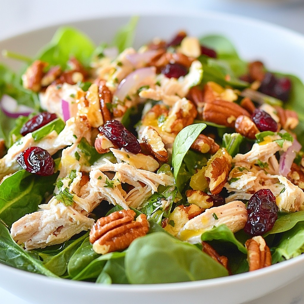 Cranberry Pecan Chicken Salad Frisch und Lecker