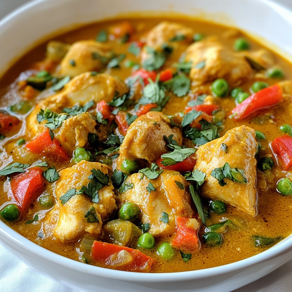 Spicy Slow Cooker Chicken Curry Delight einfach und lecker