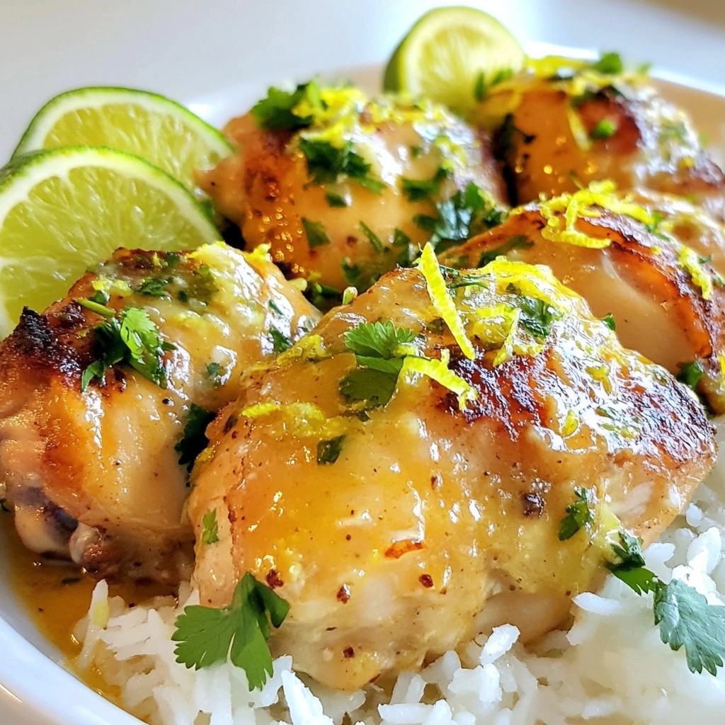 Zartes Crockpot Kokos-Limetten-Hähnchen Rezept