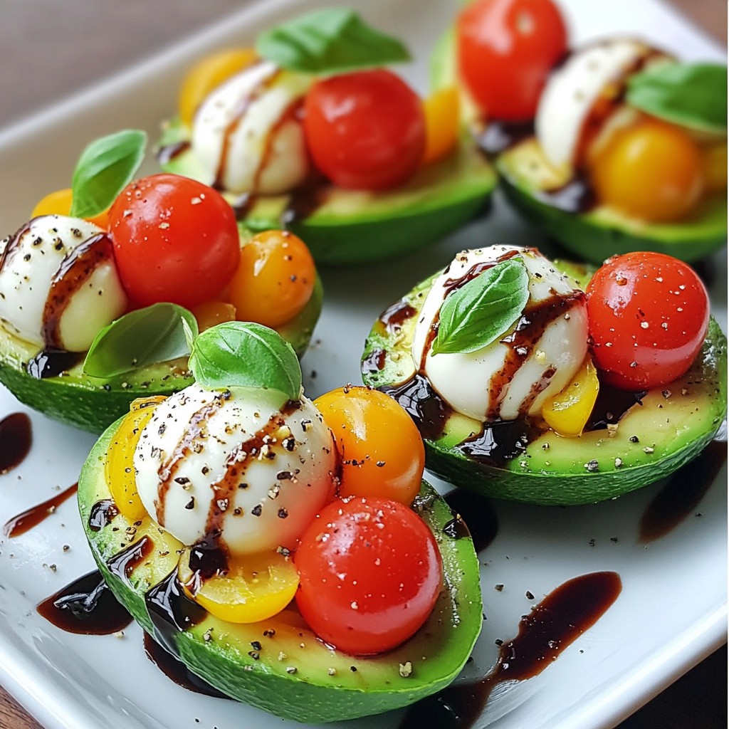 Caprese Gefüllte Avocados Lecker und Einfach Zubereiten