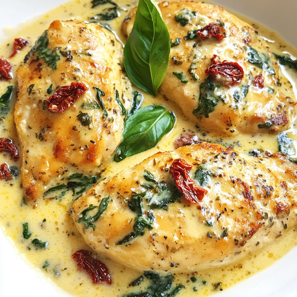 Cremiges Knoblauch-Toskanisches Hähnchen einfach genießen