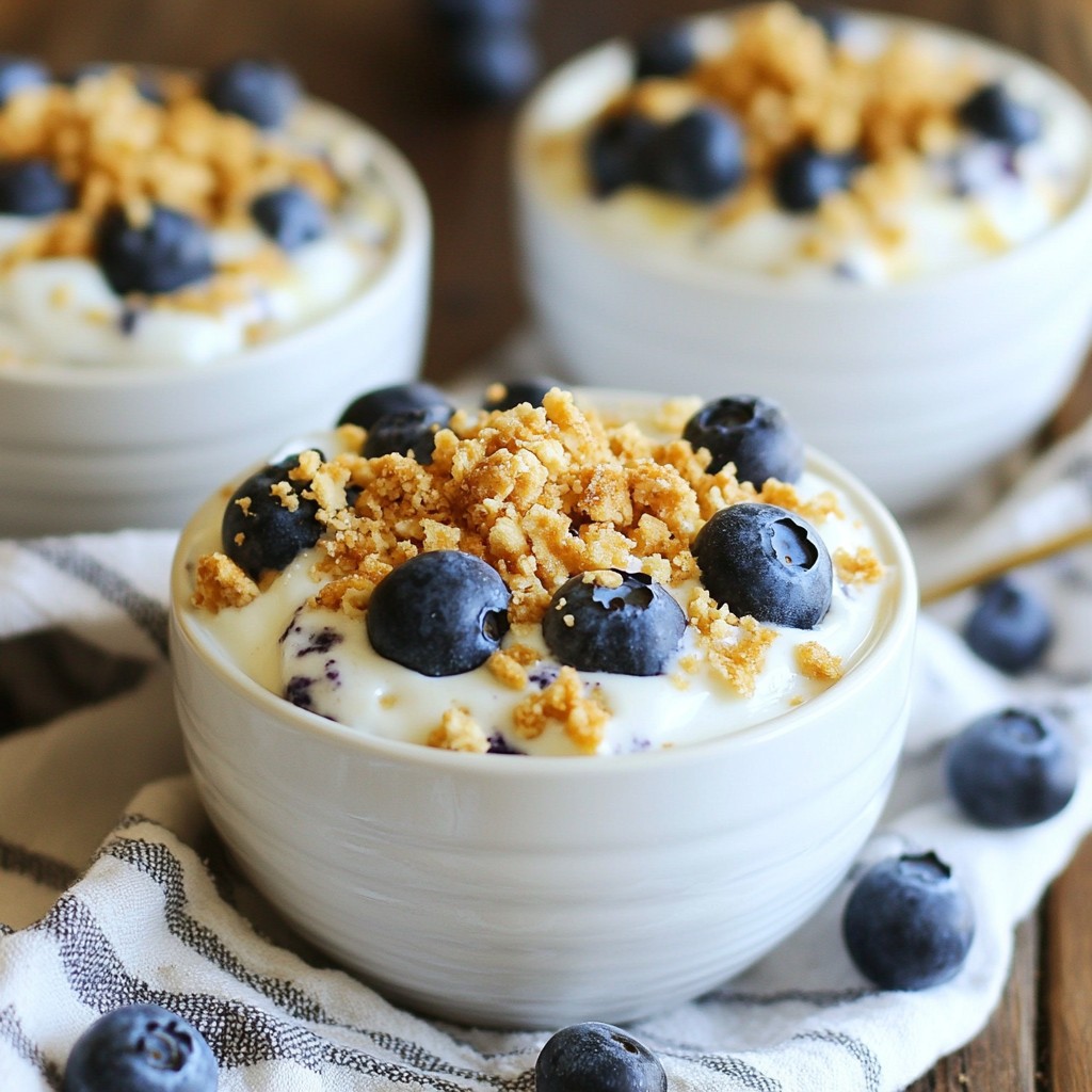 Blaubeer Käsekuchen Über-Nacht Haferflocken Rezept
