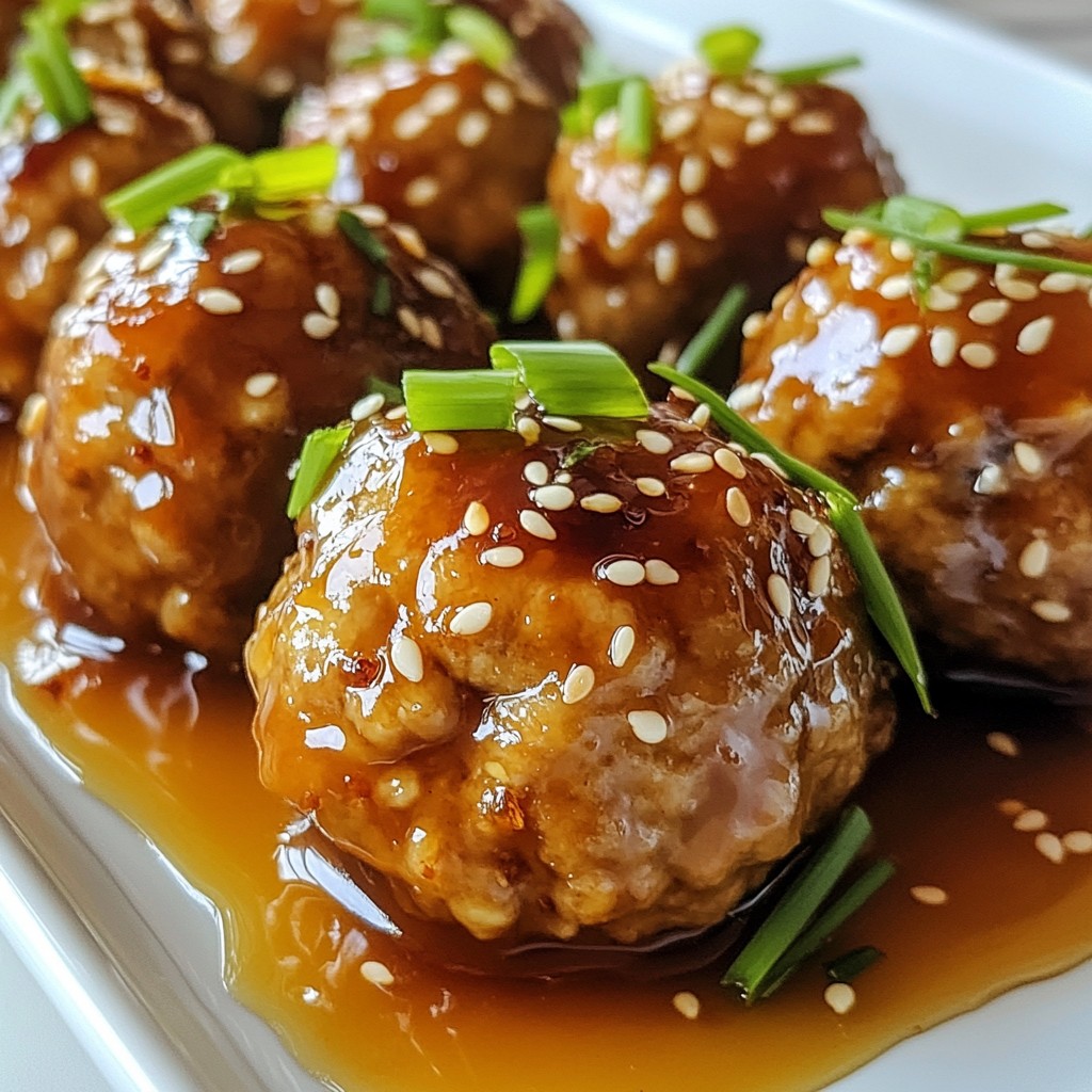 Honey Garlic Sesame Meatballs Einfache und Herzhaften Snack
