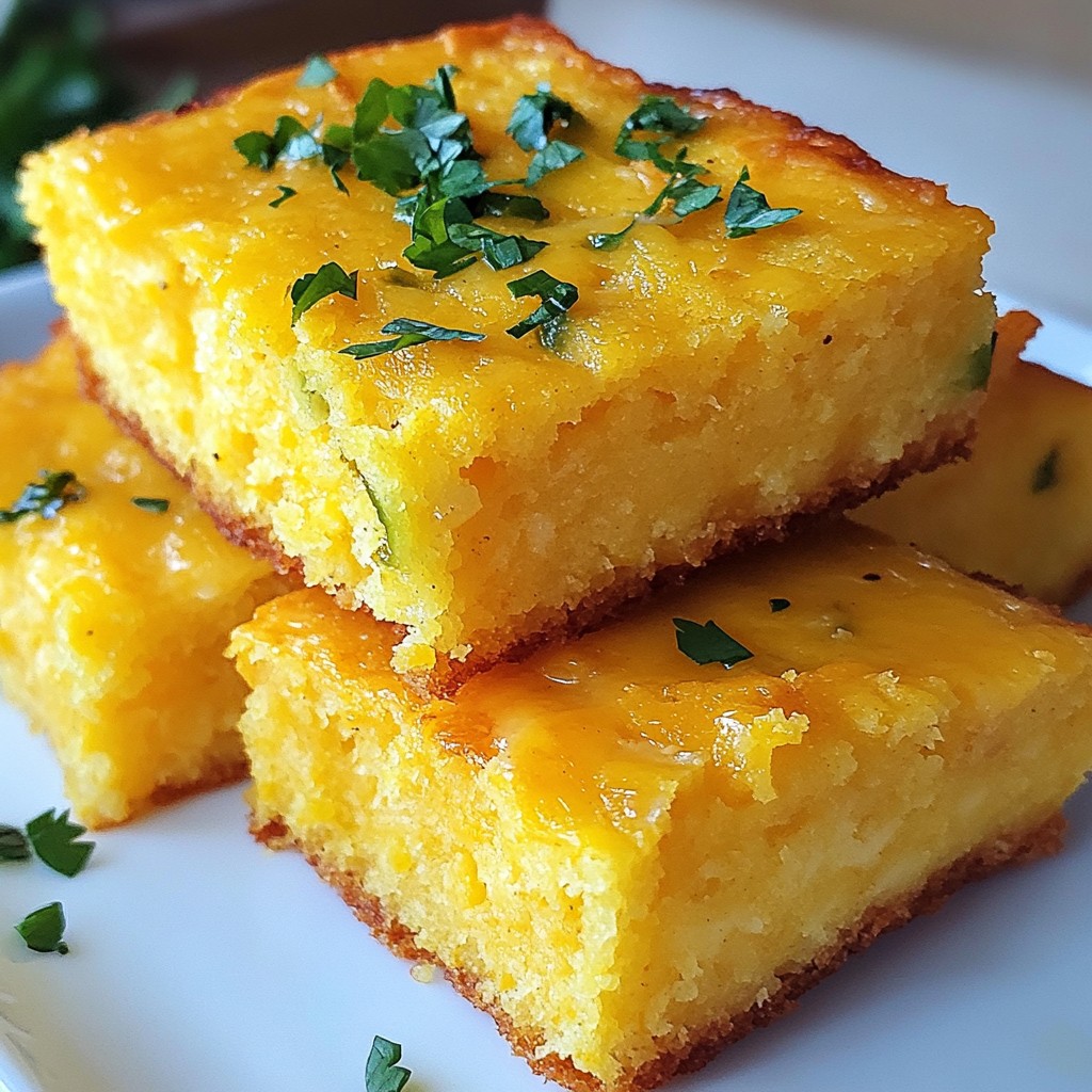 Jalapeno Cheddar Cornbread Einfache und würzige Freude