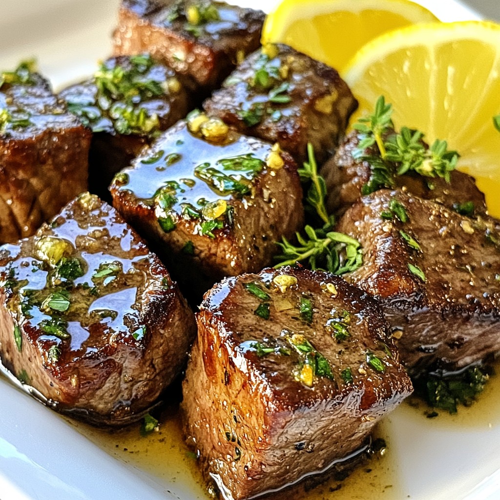 Garlic Butter Steak Bites Einfaches und schnelles Rezept