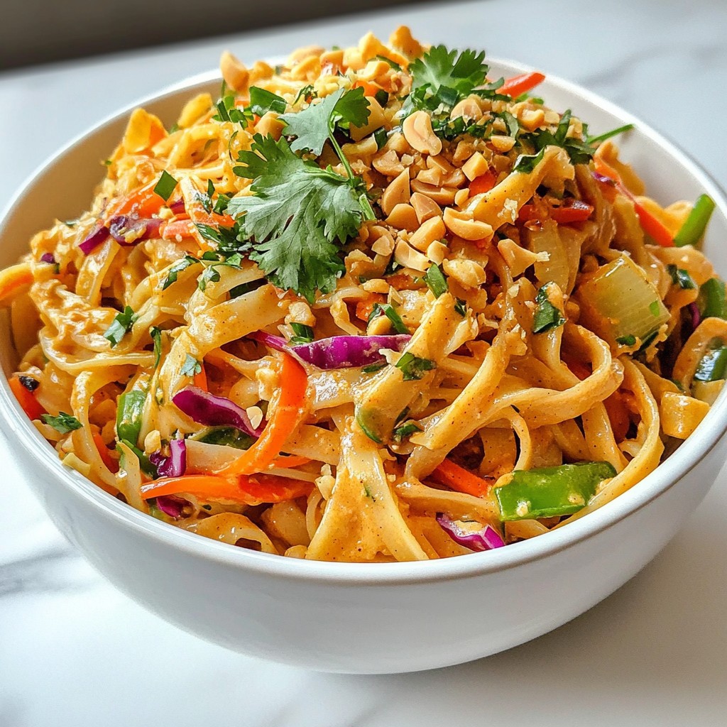Spicy Thai Peanut Noodles Schnelle und leckere Mahlzeit