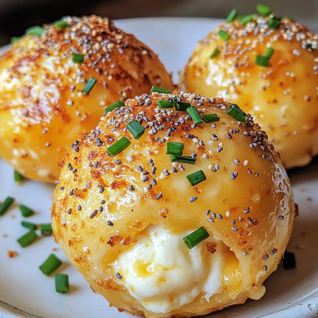 Everything Bagel Cheese Bombs Einfach und Lecker