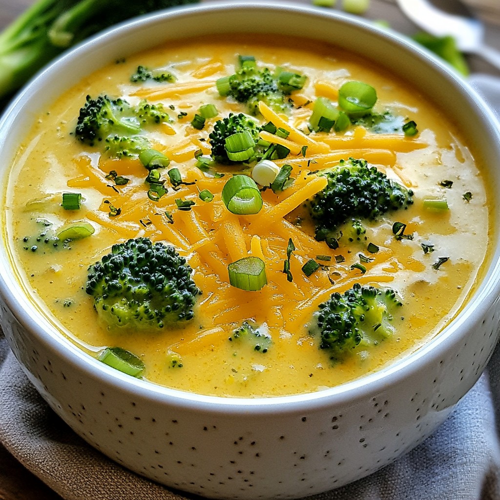 Creamy Crockpot Cheddar and Broccoli Soup Genuss
