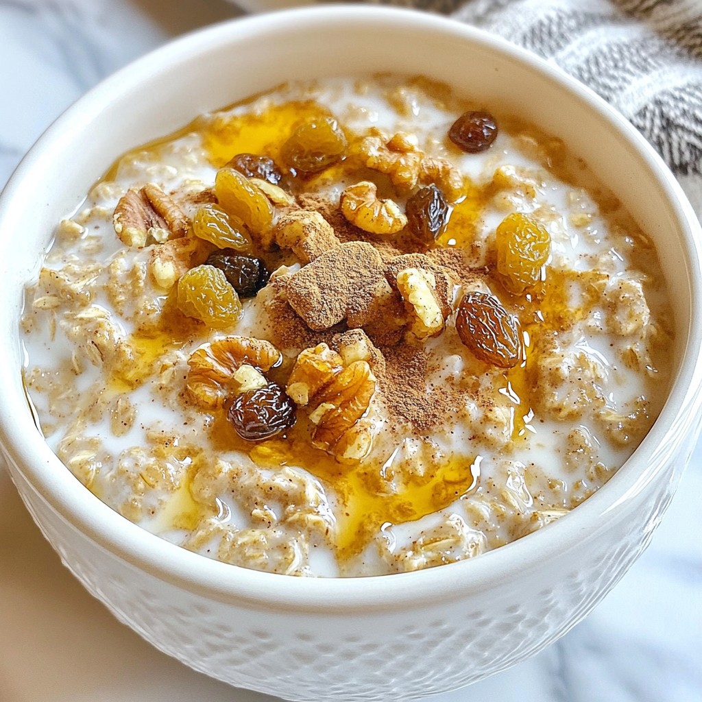 Cinnamon Roll Overnight Oats Gesunder Frühstücksgenuss