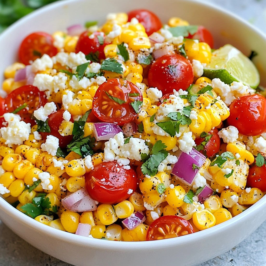 Mexican Street Corn Salad Frisch und Einfache Zubereitung