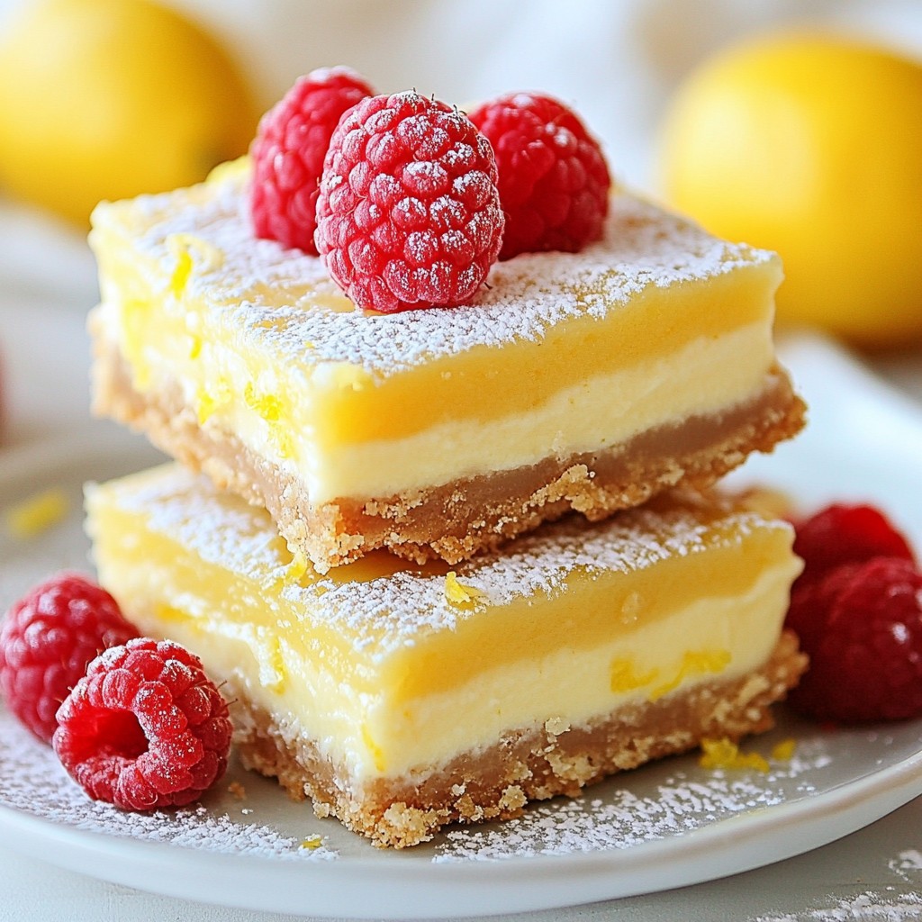 Raspberry Lemon Cheesecake Bars Frisch und Köstlich