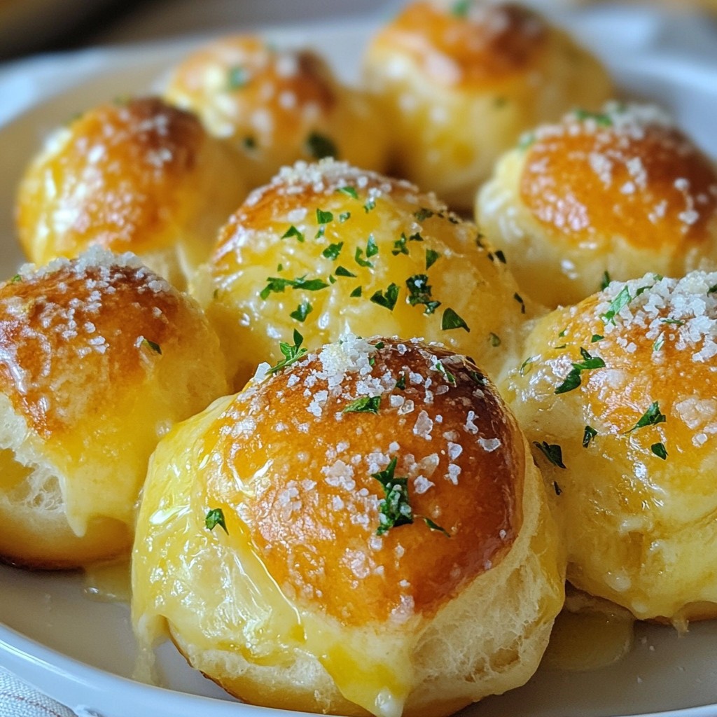 Knoblauch Parmesan Brezel Bissen Schmackhaftes Rezept