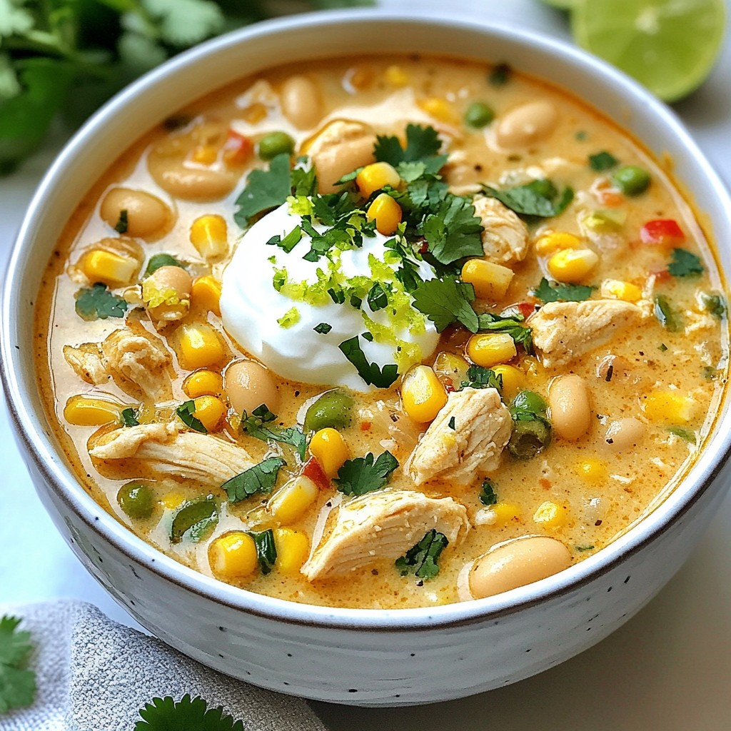 White Chicken Chili Kraftvoll und Cremig Genießen
