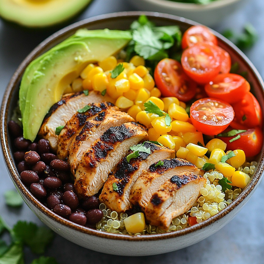 Southwest Chicken Burrito Bowls Einfach und Lecker