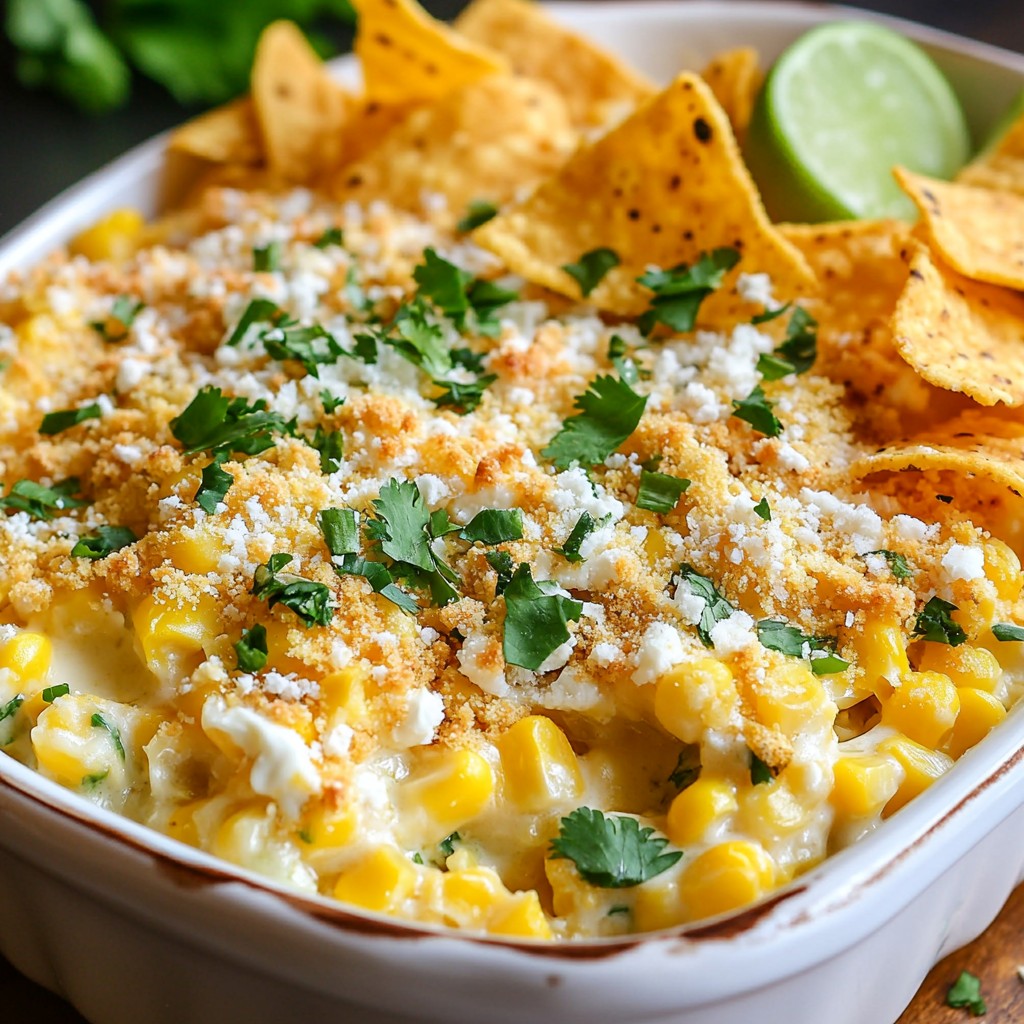 Cheesy Mexican Street Corn Casserole Leckerer Genuss