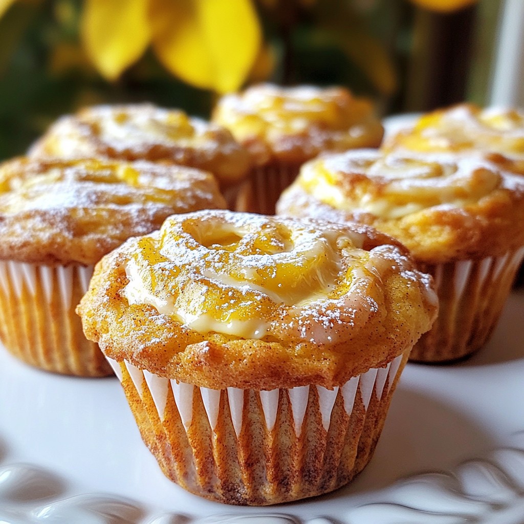 Kürbisgewürz Frischkäse Muffins einfach und lecker