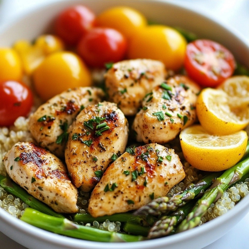 Set and Forget Lemon Garlic Chicken Meal Prep Rezept