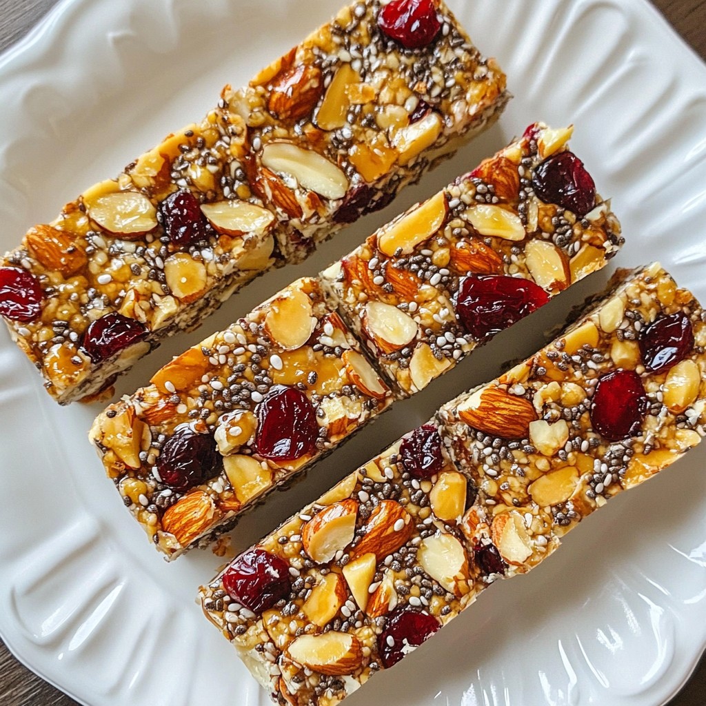 Cherry Almond Energy Bars Gesunde Snack-Optionen