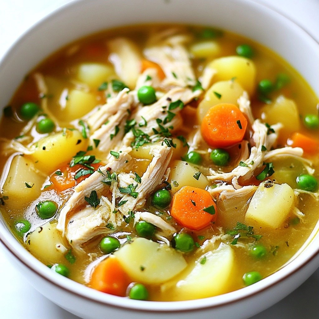 Savory Crockpot Garlic Herb Chicken Stew Rezept简单