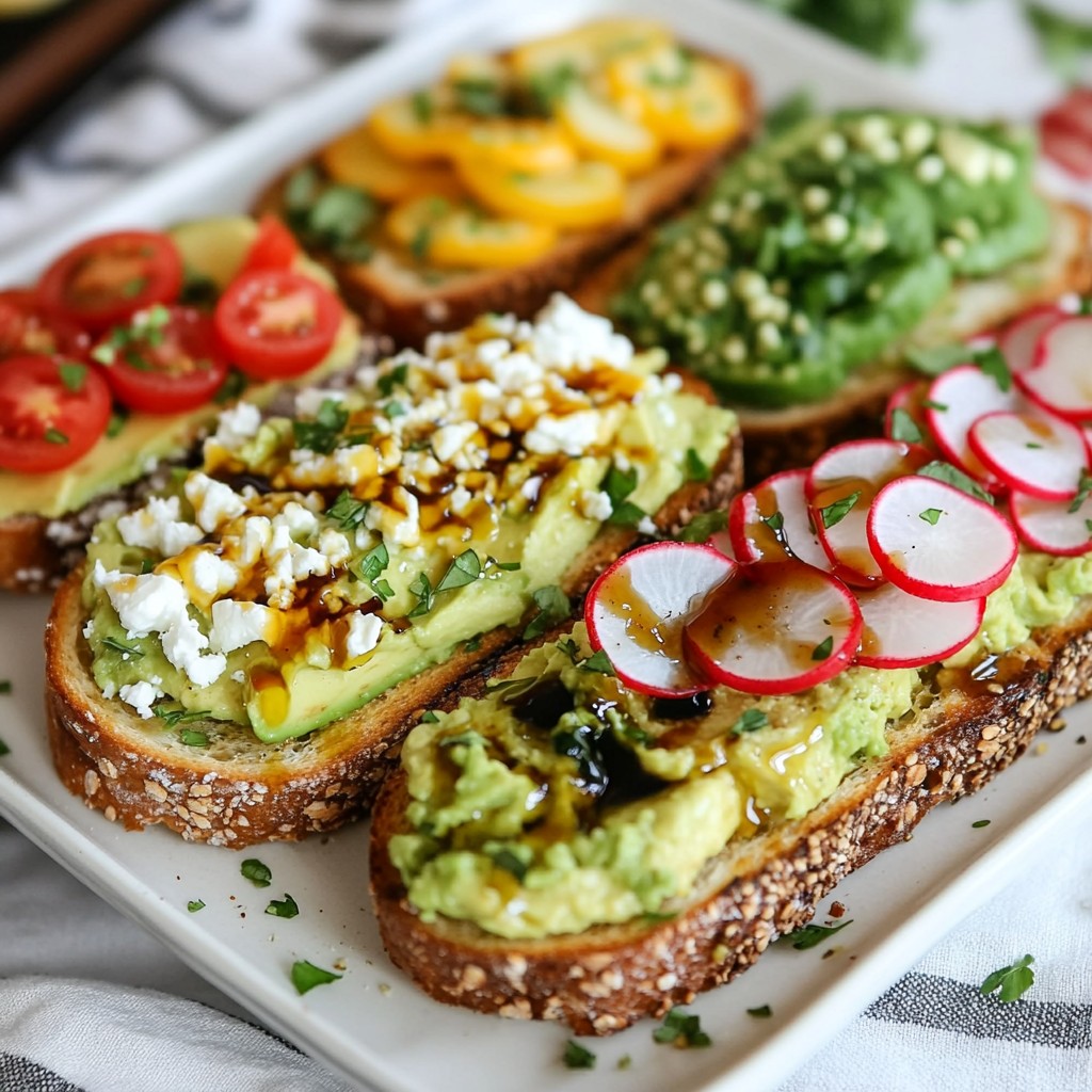Avocado Toast Trio Lecker und Vielseitig Genießen