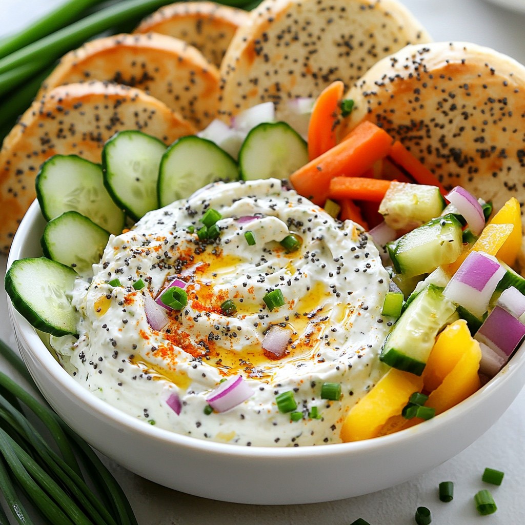 Köstlicher Ultimate Everything Bagel Dip für Partys