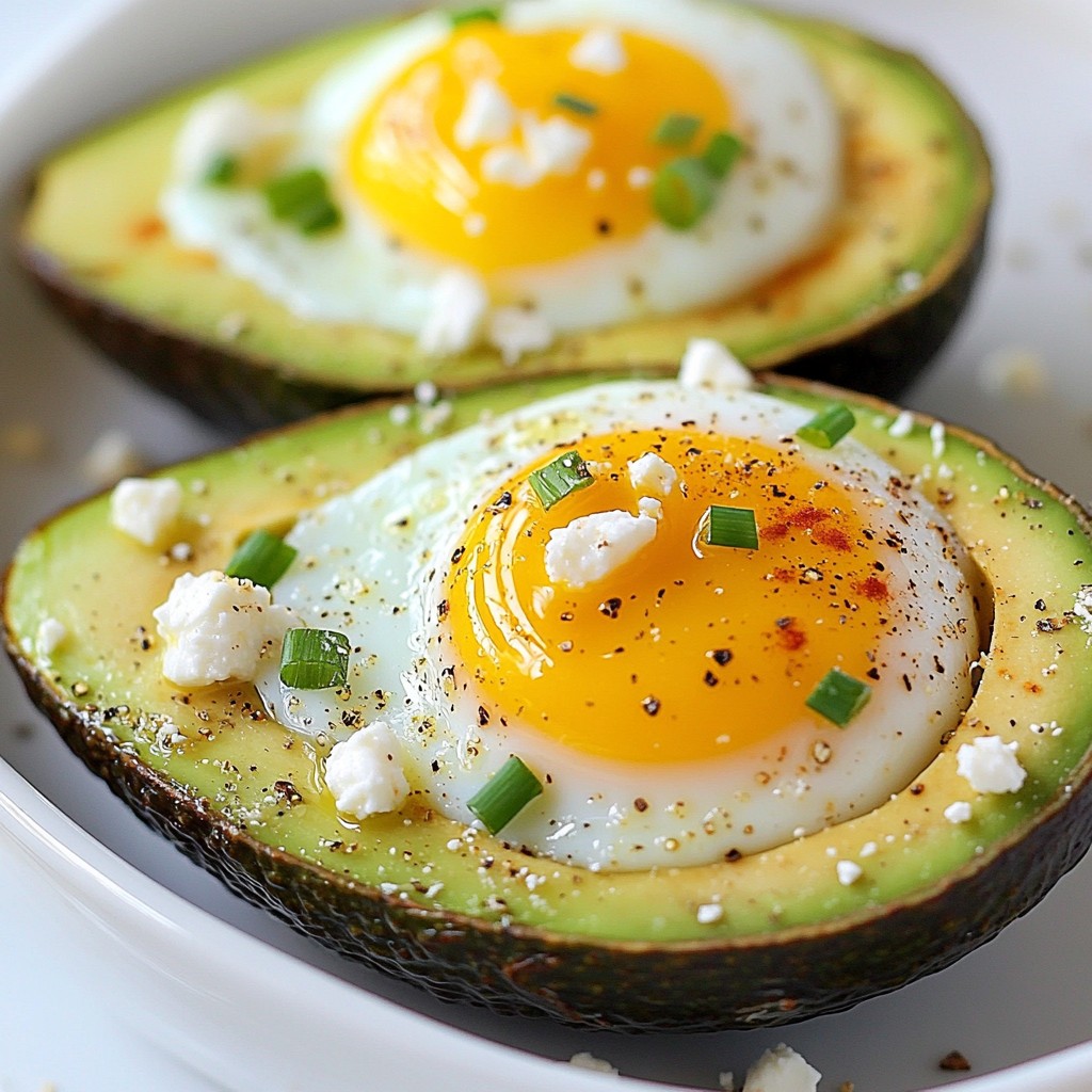 Avocado Egg Breakfast Boats Nährstoffreiche Mahlzeit