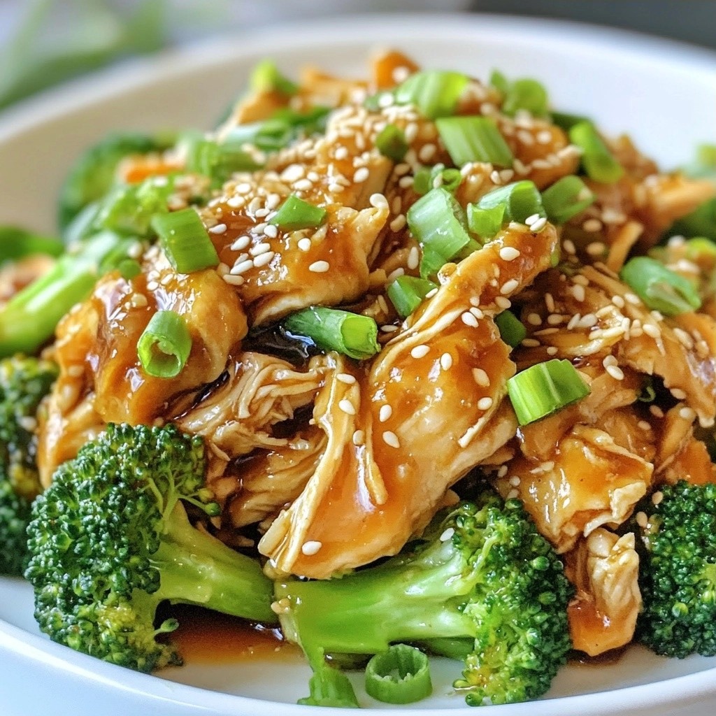 Savory Crockpot Ginger Chicken and Broccoli Rezept