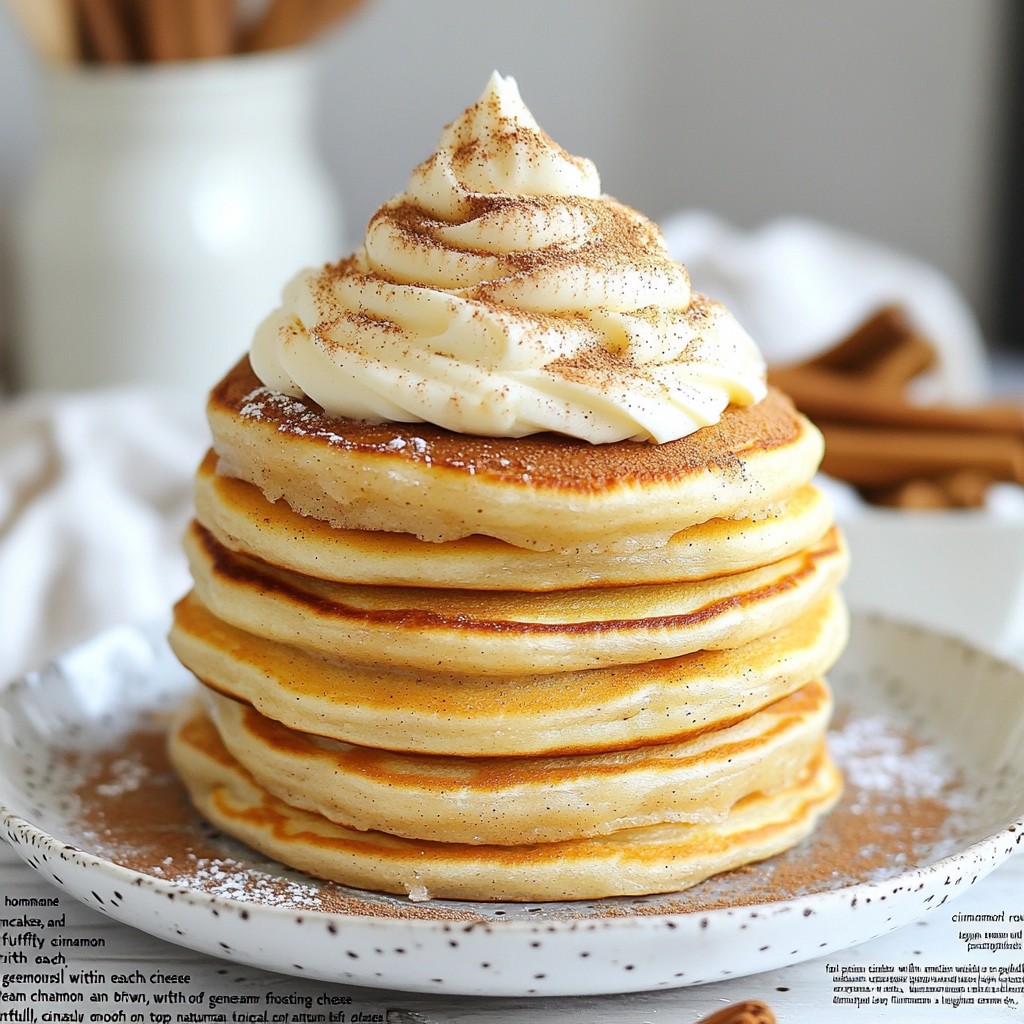 Cinnamon Roll Pancakes Einfache und Lockere Köstlichkeit