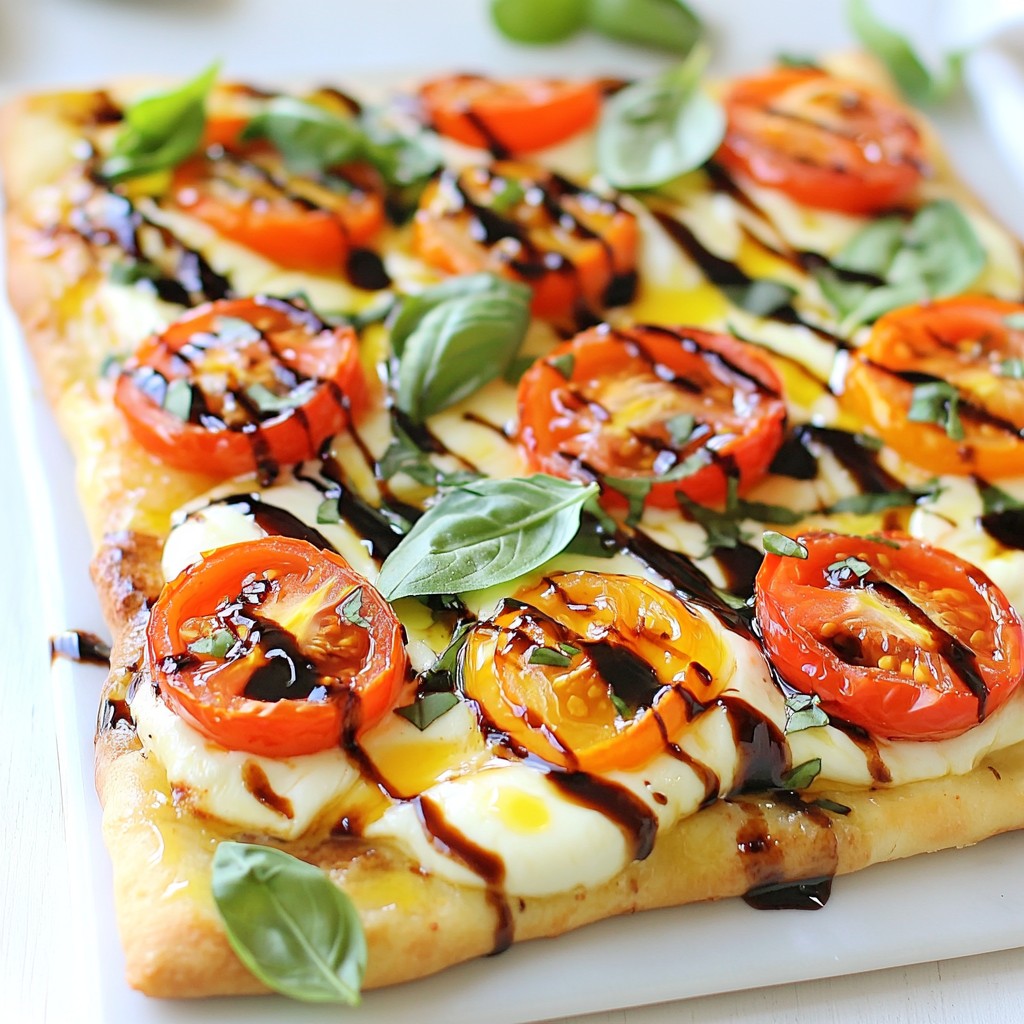 Klassisches Margherita Fladenbrot Einfach und Lecker