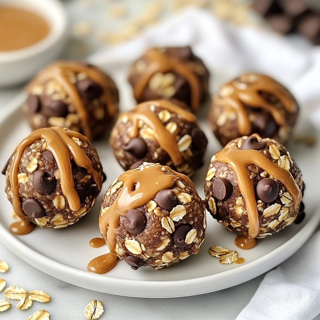 Nussige Erdnussbutter Schokoladen-Energie-Bällchen