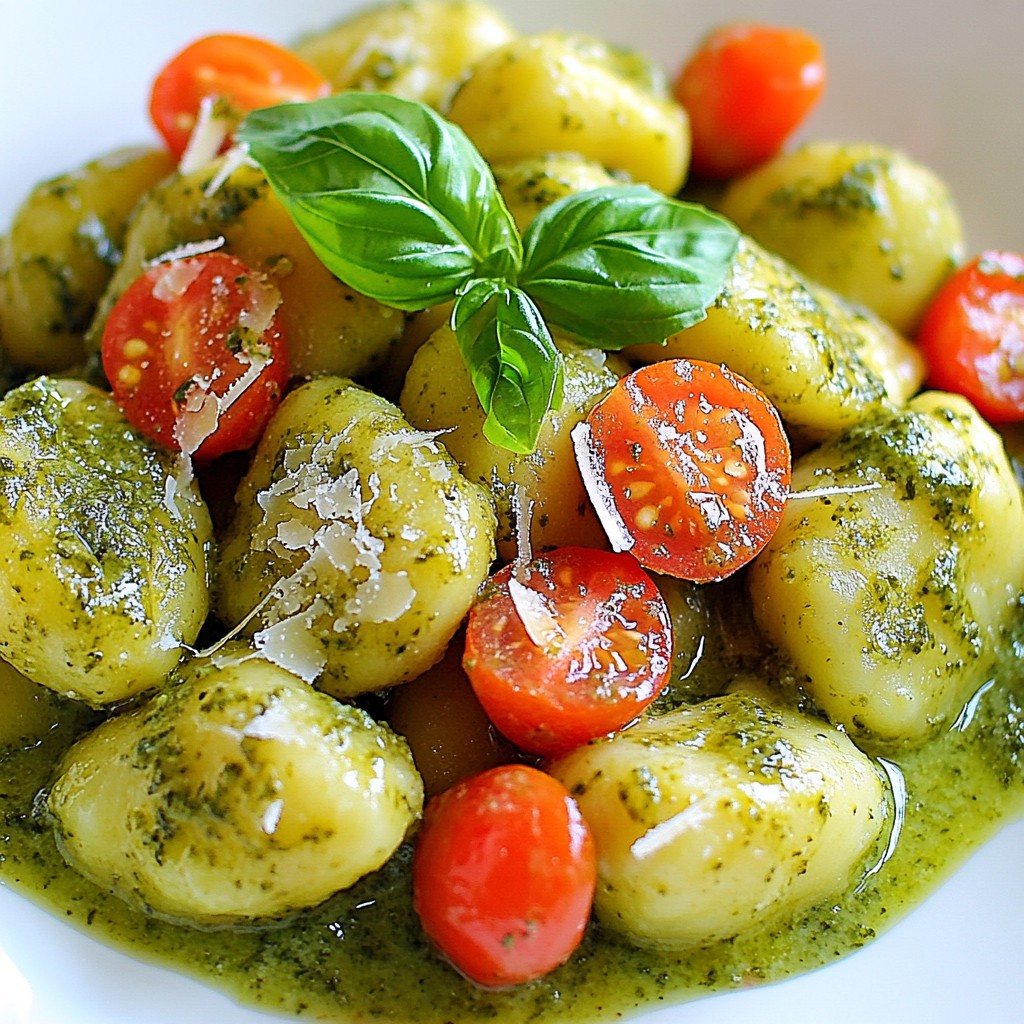 Cremige Pesto Gnocchi Schnelles und Einfaches Rezept
