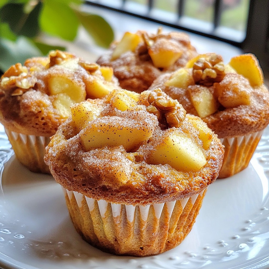 Apfel-Zimt-Sauerteig-Muffins Lecker und Einfach Backen