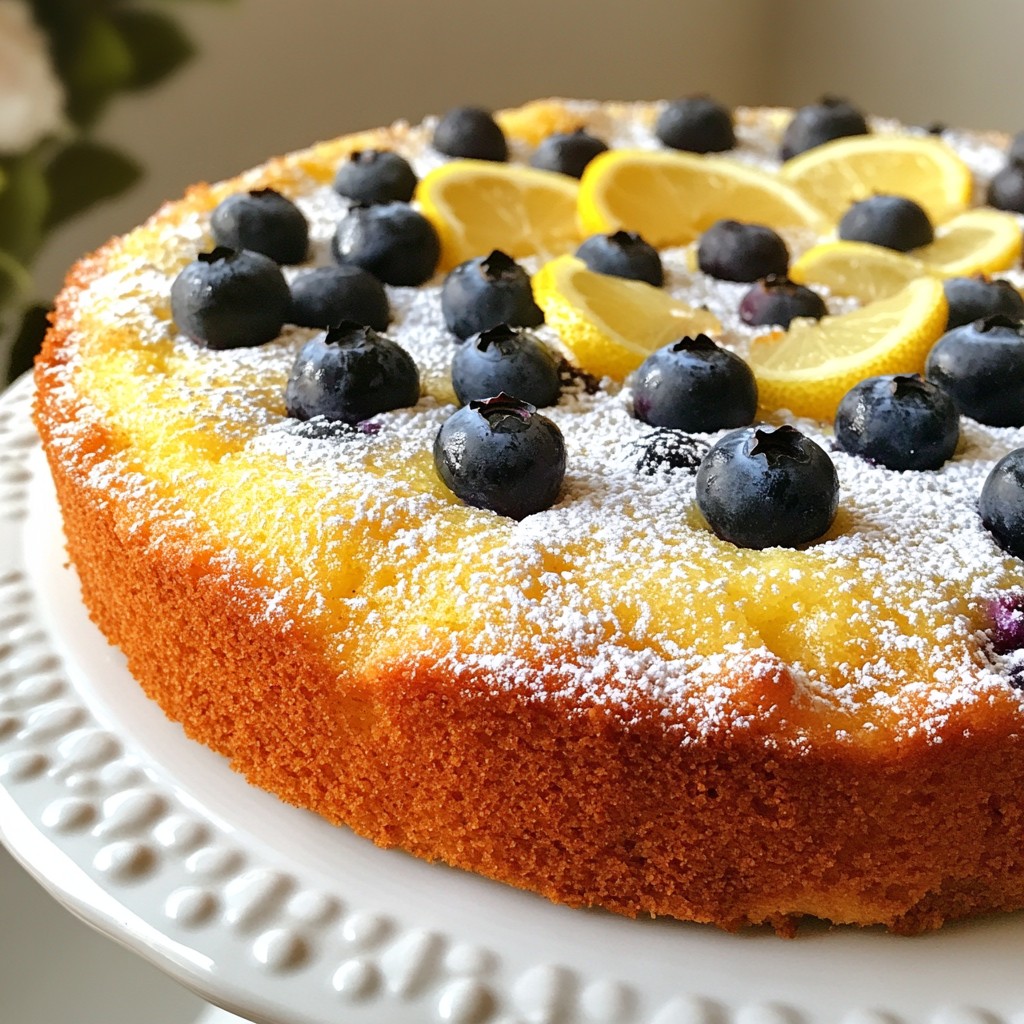Lemon Blueberry Yogurt Cake Einfaches und leckeres Rezept
